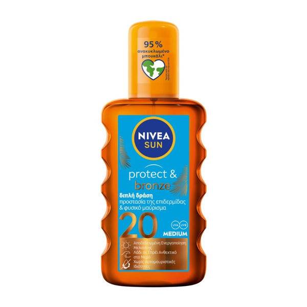 NIVEA SUN (GR) ΑΝΤΗΛΙΑΚΟ ΓΑΛΑΚΤΩΜΑ SPRAY PROTECT και BRONZE FP20 200ml