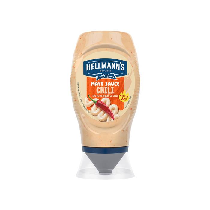 HELLMANN'S ΜΑΓΙΟΝΕΖΑ 250ml. - (ME CHILY) (TOP DOWN)