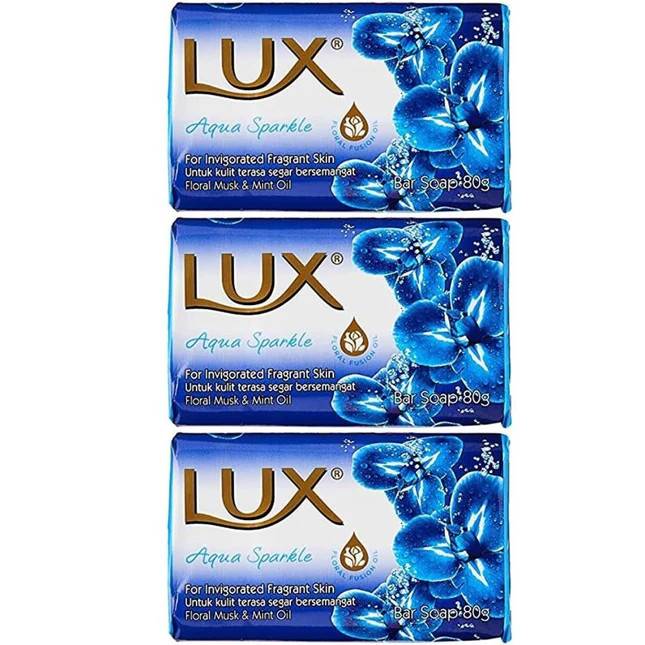 LUX ΣΑΠΟΥΝΙ 3x80gr - (AQUA SPARKLE)