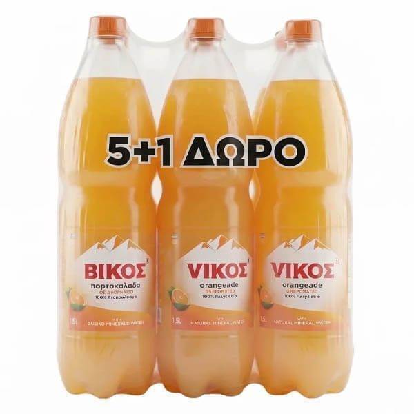 ΒΙΚΟΣ ΠΟΡΤΟΚΑΛΑΔΑ (6x1,5lit) - (5+1 ΔΩΡΟ)