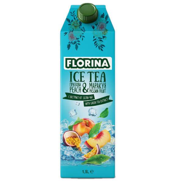 FLORINA ICE TEA 1,5lit ΡΟΔΑΚΙΝΟ και ΦΡΟΥΤΑ ΤΟΥ ΠΑΘΟΥΣ