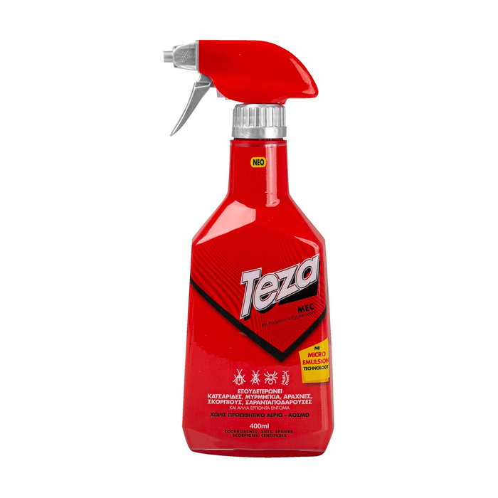 TEZA εντομοκτόνο spray για κατσαρίδες και μυρμήγκια mec 400ml