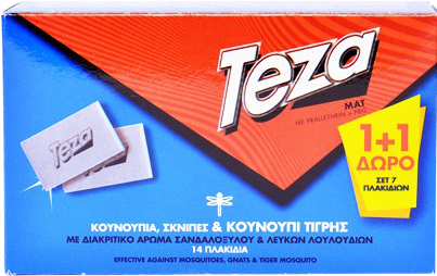 TEZA εντομοαπωθητικές ταμπλέτες 14τεμ