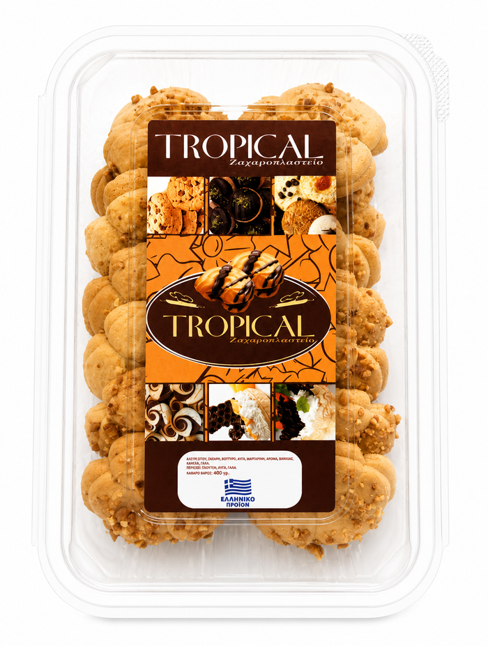 TROPICAL Ν.10 ΚΟΥΛΟΥΡΑΚΙΑ ΜΕ ΑΡΩΜΑ ΒΑΝΙΛΙΑ ΚΑΙ ΦΥΣΤΙΚΙ 250gr