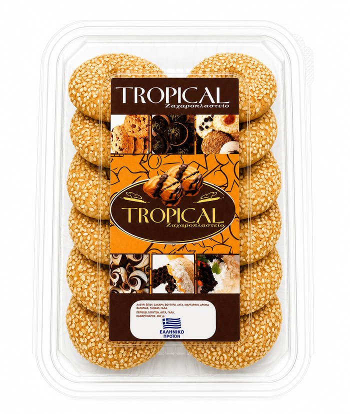 TROPICAL Ν.35 ΚΟΥΛΟΥΡΑΚΙΑ ΜΕ ΣΟΥΣΑΜΙ 250gr