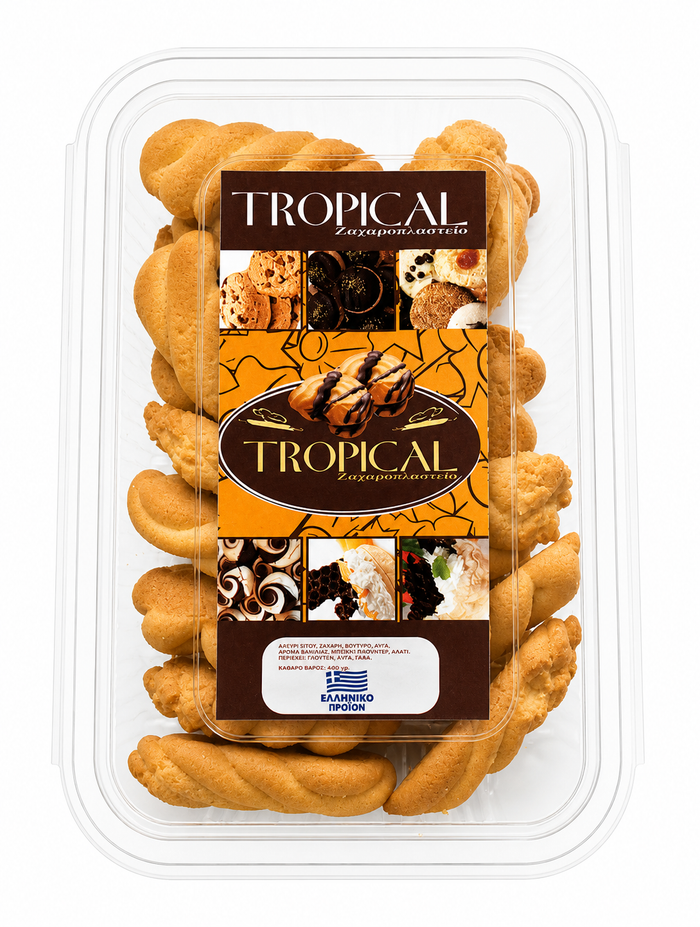 TROPICAL Ν.08 ΚΟΥΛΟΥΡΑΚΙΑ ΜΠΟΥΚΛΕΣ ΜΕ ΑΡΩΜΑ ΒΑΝΙΛΙΑΣ 250gr