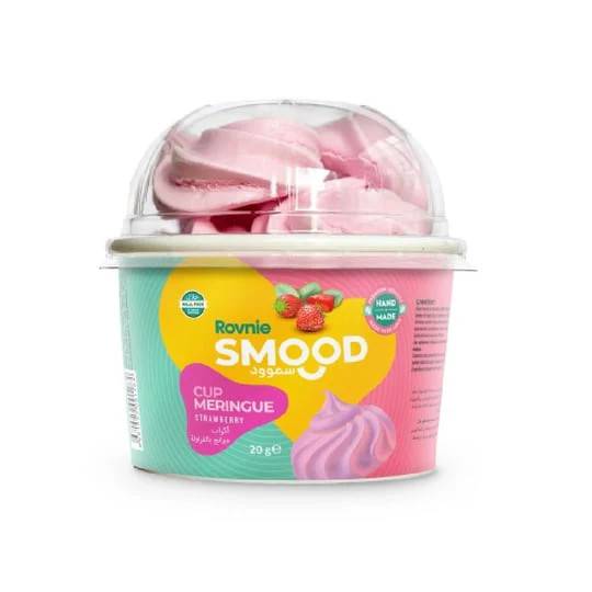 ROVNIE μαρέγκα smood beze cup με γεύση φράουλα 25gr