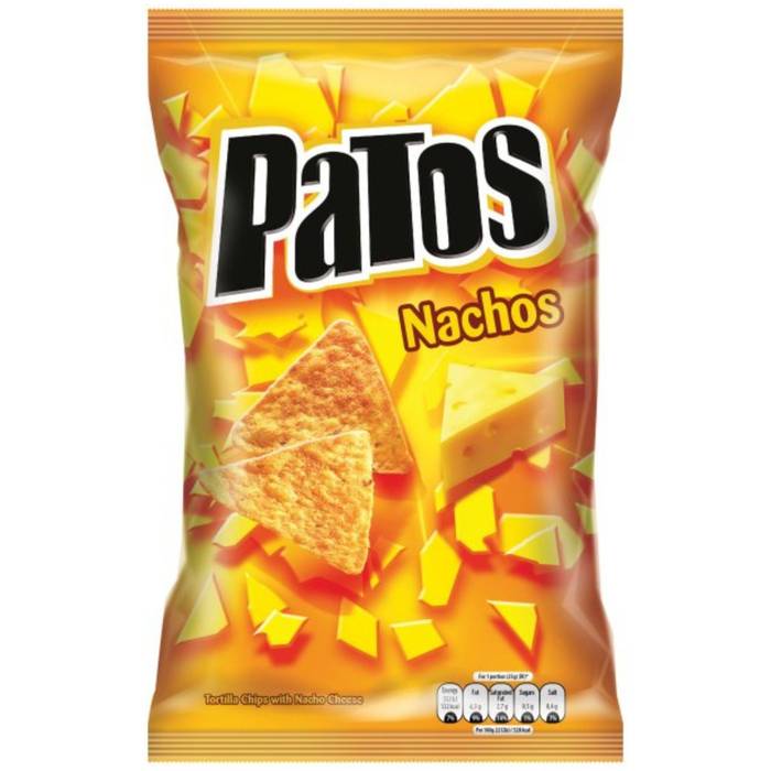 PATOS NACHOS ΚΛΑΣΙΚΑ ΣΝΑΚ ΚΑΛΑΜΠΟΚΙΟΥ ΓΕΥΣΗ NACHO CHEESE 100GR