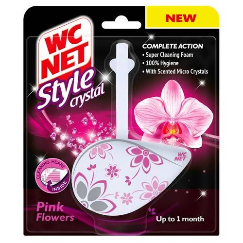 WC NET μπλοκ λεκάνης wc pink flowers 36,5gr