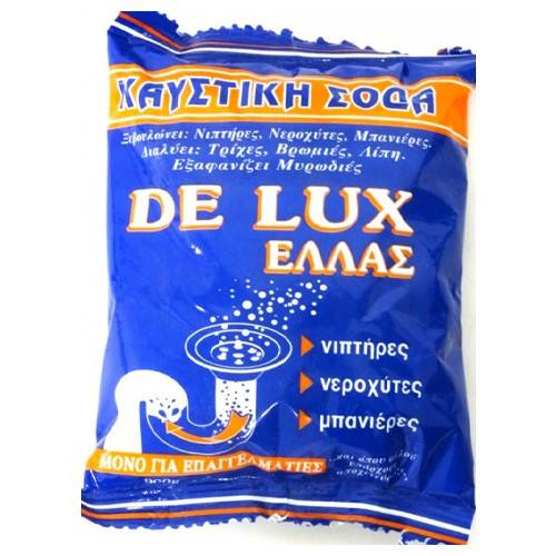 DELUX καυστική σόδα 900gr