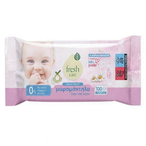 FRESH CARE ΜΩΡΟΜΑΝΤΗΛΑ 100τεμ. - (ΧΑΜΟΜΗΛΙ)