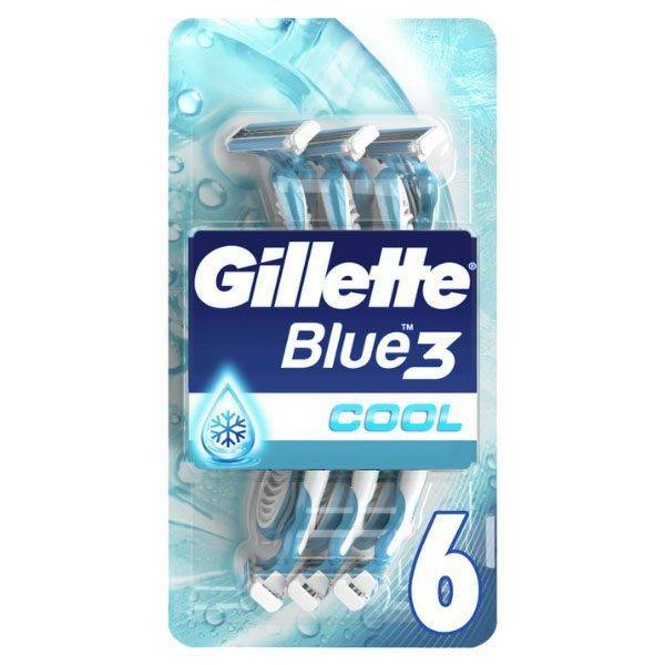 GILLETTE ΞΥΡΑΦΑΚΙΑ BLUE 3 PLUS (6τεμ.) - (COOL)