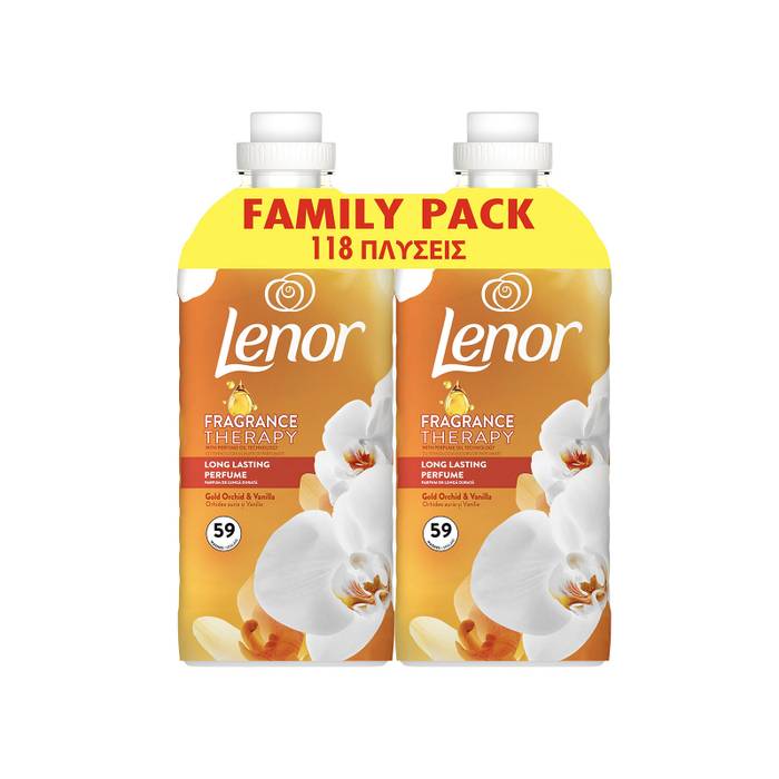 LENOR ΜΑΛΑΚΤΙΚΟ 2x59μεζ. (2x1239ml) - (GOLD ORCHID) (JOY)