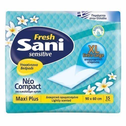 SANI ΥΠΟΣΕΝΤΟΝΑ 15τεμ. (90x60cm) - (MAXI PLUS) (FRESH)