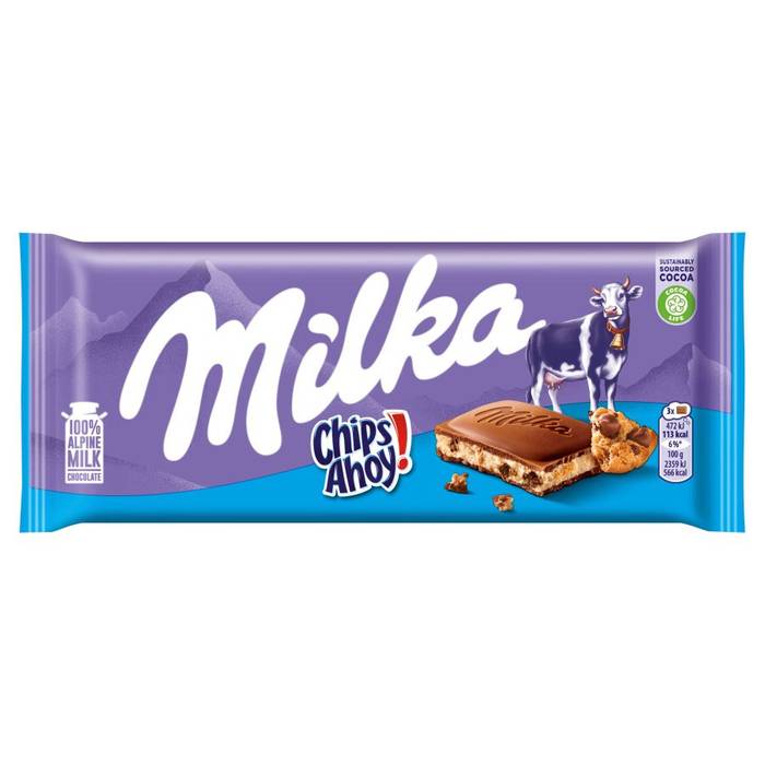 MILKA ΣΟΚΟΛΑΤΑ AHOY CHIPS 100gr