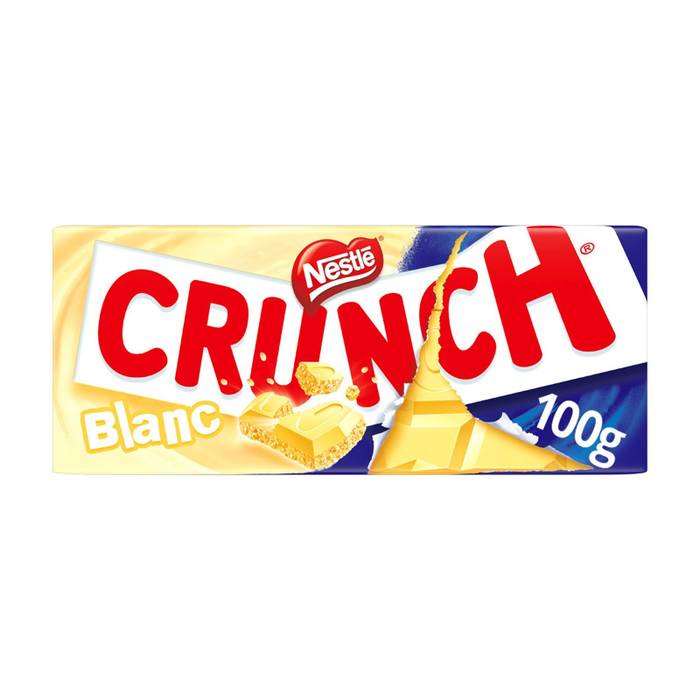 CRUNCH λευκή σοκολάτα με κόκκους δημητριακών 100gr