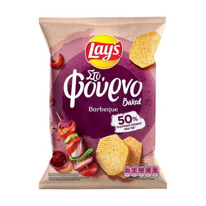 TASTY SNACKS Lay's πατατάκια φούρνου barbeque 105gr