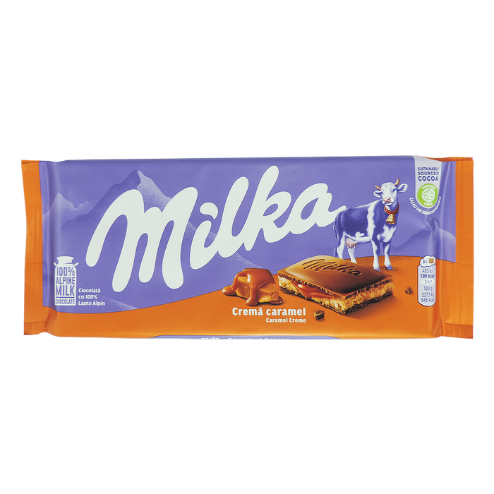 MILKA ΣΟΚΟΛΑΤΑ CARAMEL CREME 100gr