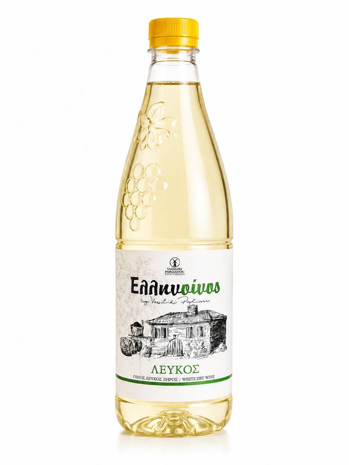 ΕΛΛΗΝΟΙΝΟΣ ΚΡΑΣΙ ΛΕΥΚΟ ΞΗΡΟ 1.5lt - ΚΤΗΜΑ ΠΑΡΛΙΑΡΟΥ