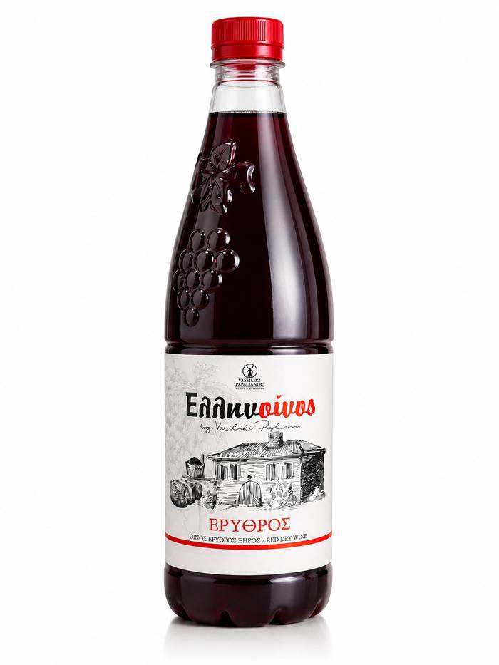 ΕΛΛΗΝΟΙΝΟΣ ΚΡΑΣΙ ΕΡΥΘΡΟ ΞΗΡΟ 1.5lt - ΚΤΗΜΑ ΠΑΡΛΙΑΡΟΥ