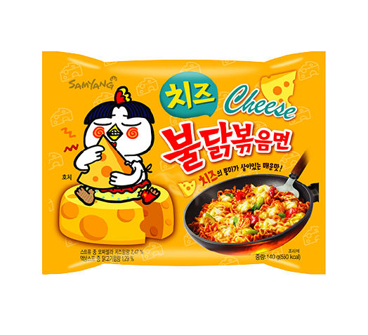 SAMYANG BULDAK RAMEN NOODLES ΜΕ ΓΕΥΣΗ ΚΑΥΤΕΡΟ ΚΟΤΟΠΟΥΟ και CHEESE 130gr