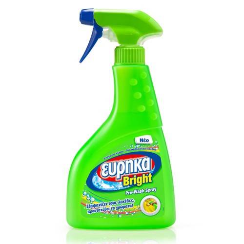 ΕΥΡΗΚΑ bright pre wash spray καθαριστικό λεκέδων 450ml