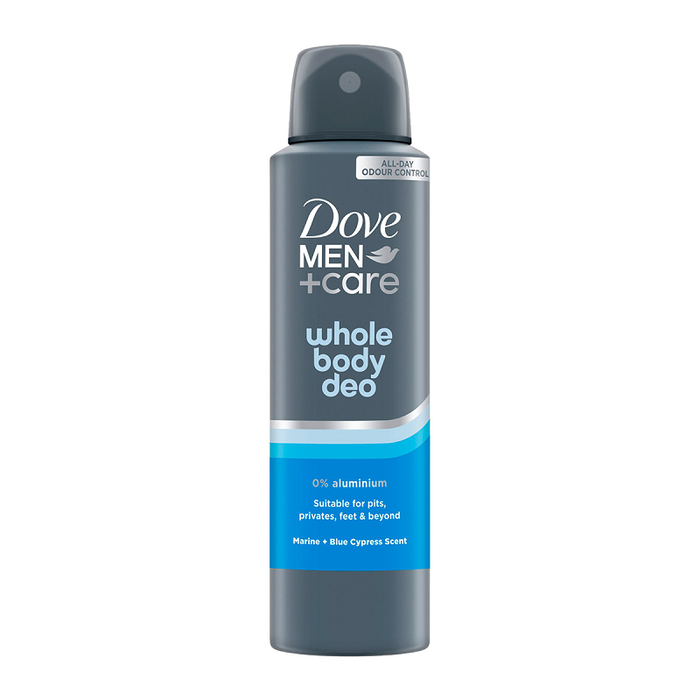 DOVE WHOLE BODY SPRAY MEN 150ml MARINE και BLUE CYPRESS SCENT
