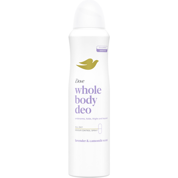 DOVE WHOLE BODY SPRAY 150ml LAVANDER και CAMOMILE SCENT