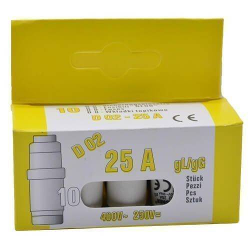 EUROLAMP ΑΣΦΑΛΕΙΑ NEOZET LINDNER 25Α - (10τεμ) (147-61006)