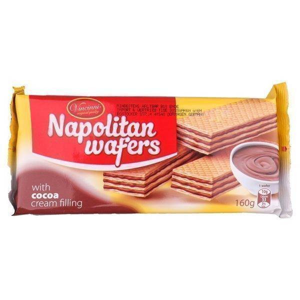 VINCINNI ΓΚΟΦΡΕΤΕΣ 160gr. - (ΚΡΕΜΑ ΚΑΚΑΟ)