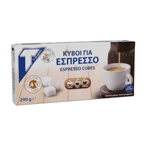 T-SUGARS ζάχαρη λευκή σε κύβους χωρίς γλουτένη 290gr
