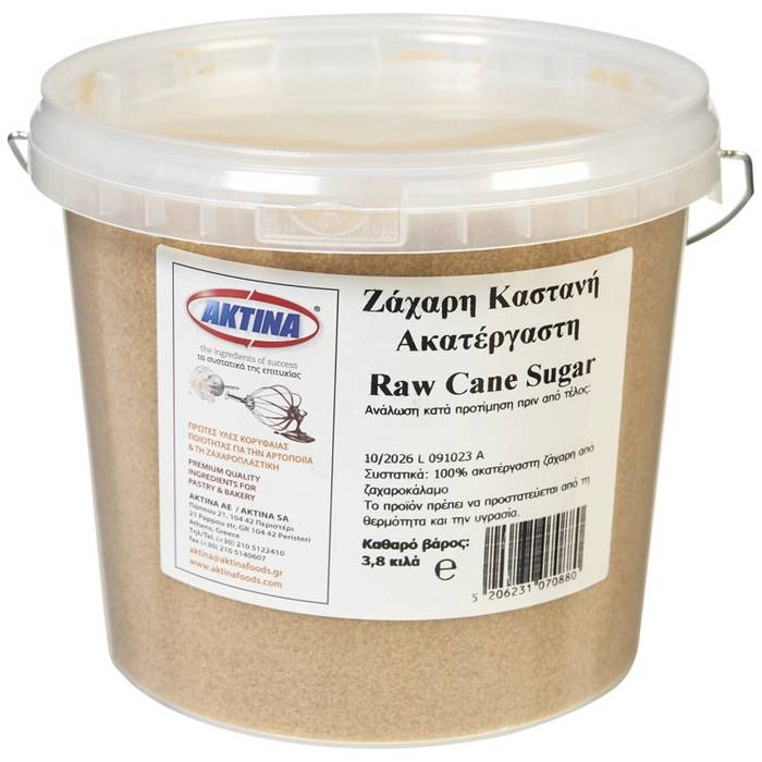 ΑΚΤΙΝΑ ζάχαρη καστανή 3,8kg