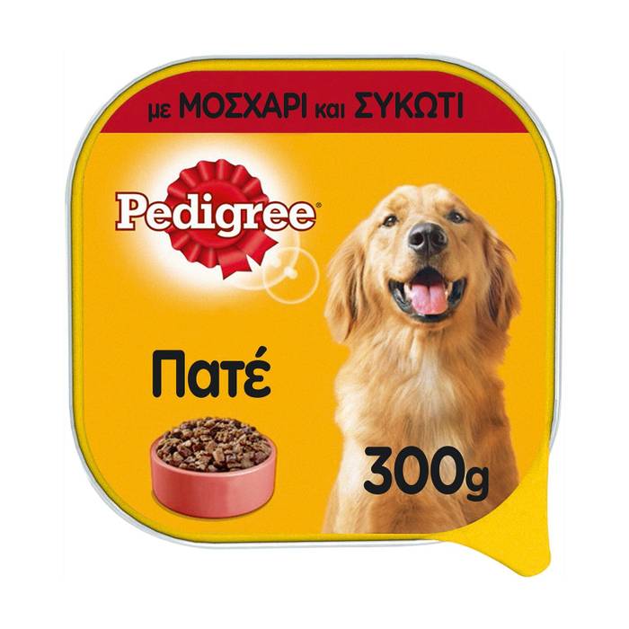 PEDIGREE πατέ σκυλοτροφή μοσχάρι και συκώτι 300gr