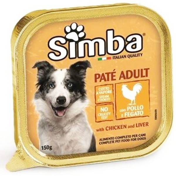 SIMBA σκυλοτροφή πατέ κοτόπουλο και συκώτι 150gr