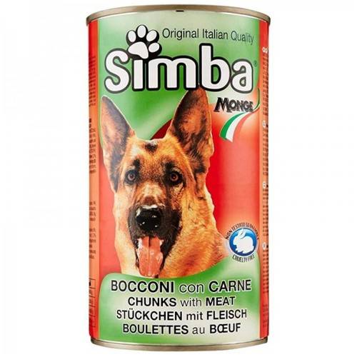 SIMBA σκυλοτροφή κονσέρβα κουνέλι 1230gr
