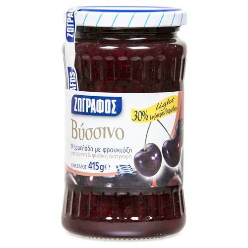 ΖΩΓΡΑΦΟΣ μαρμελάδα βύσσινο με φρουκτόζη 415gr