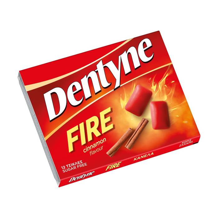 DENTYNE fire τσίχλες με κανέλα χωρίς ζάχαρη 16,8gr