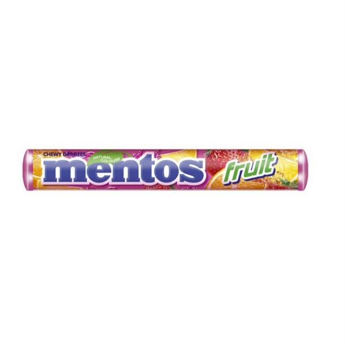 MENTOS τσιχλοκαραμέλες με γεύση φρούτων 37,5gr