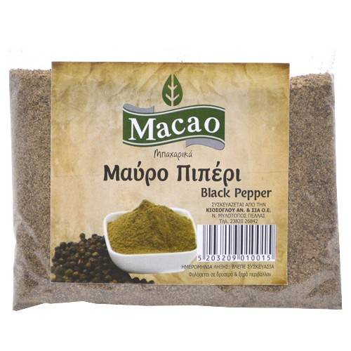MACAO μαύρο πιπέρι τριμμένο 100gr