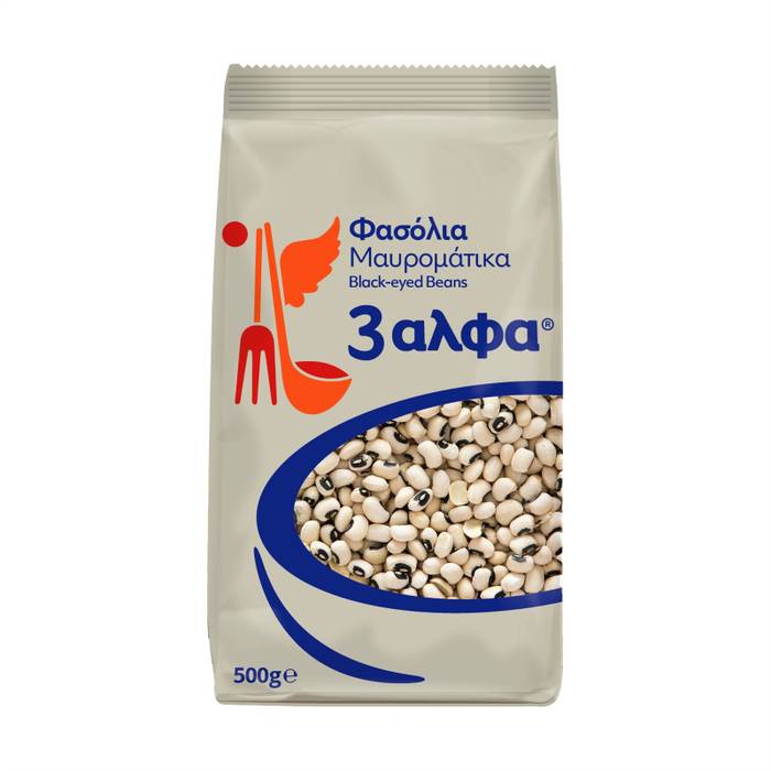 3ΑΛΦΑ φασόλια μαυρομάτικα 500gr