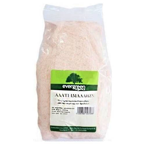 EVERGREEN ORGANICS αλάτι ιμαλαΐων ψιλό 1kg