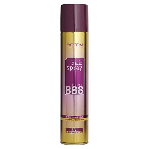 FARCOM 888 hair spray πολύ δυνατό κράτημα 400ml