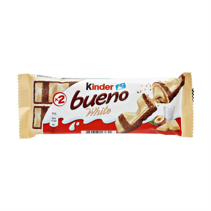 FERRERO Kinder γκοφρέτα bueno white με λευκή σοκολάτα 39gr