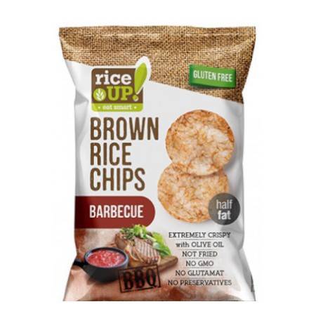 RICE UP chips ολικής με bbq χωρίς γλουτένη 60gr