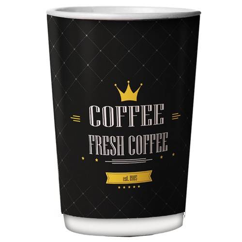FRESH COFFEE χάρτινα ποτήρια double wall 12oz 25τεμ