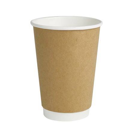 KRAFT χάρτινα ποτήρια double wall 12oz 25τεμ