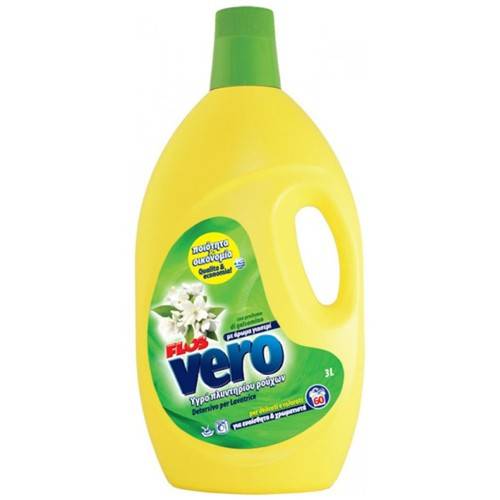 FLOS Vero υγρό πλυντηρίου ρούχων Γιασεμί 60μεζ 3lt