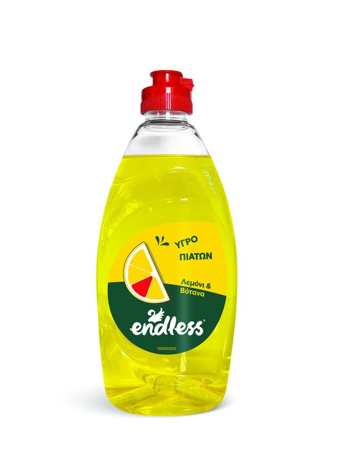 ENDLESS υγρό πιάτων λεμόνι και βότανα 500ml