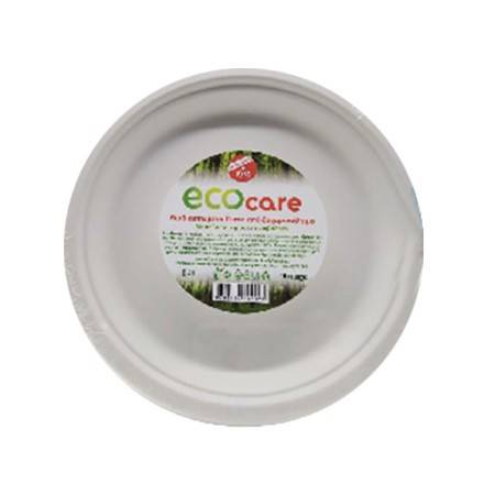 ECOCARE βιοδιασπώμενα πιάτα 23cm 10τεμ