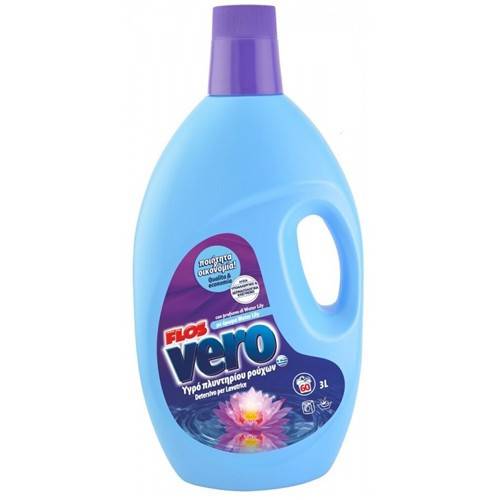 FLOS Vero υγρό πλυντηρίου ρούχων Water Lily 60μεζ 3lt